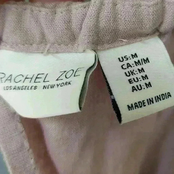 NWOT Rachel Zoe Linen Blend Muted Mauve Tiered Maxi Dress - Picture 9 of 9